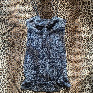 vintage leopard mini dress